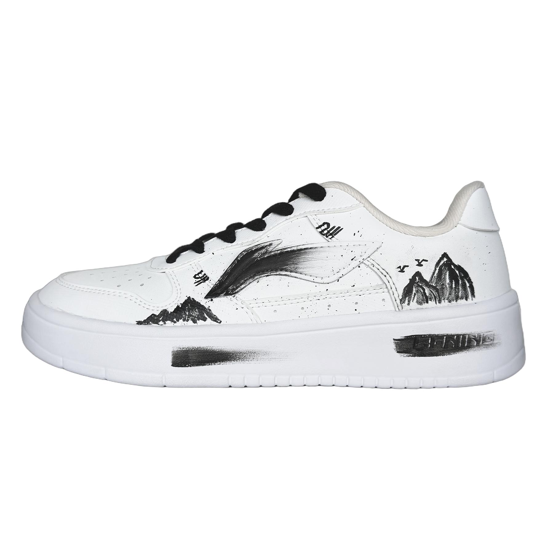 

Li Ning Плывущая лодка Пейзаж, нарисованный тушью Низкие кеды для скейтборда Унисекс AGCS419-1(Team1788-) 35.5