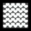 Night Safety Silver Reflective Heat Transfer Vinyl for Workwear Sportswear DIY Custom Design HTV Double Heart Sheet