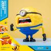 Minions Despicable Me 4 Mega Jerry Action Figure with Rotating Body and 3 Interchangeable Facial Minion Model Gift for Kids Ages 8 and Up Toy,