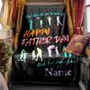 Bonus Dad Best Myth Legend Blanket Personalized Name Soft Comfortable Stylish Blanket Car Blanket Perfect For Travel Camping Outdoor Home Suitable For