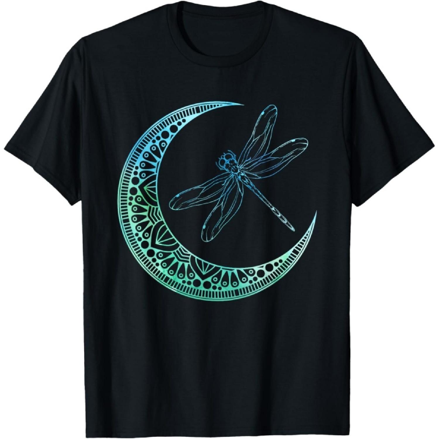 Луна Природа Насекомое Животное Подарок Дикая природа Ночь Стрекоза Футболка S