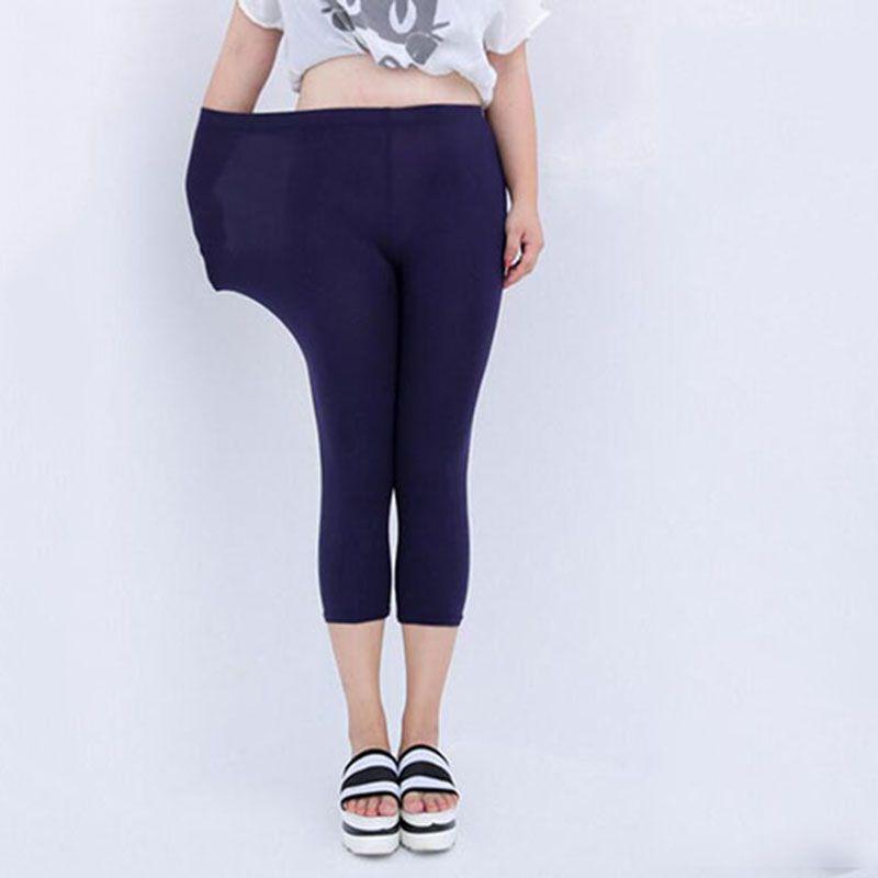 Damen Sommer Cropped Hosen Mit Elastischem Bund Aus Bequemem Modalstoff Für Vielseitigen Tragekomfort