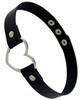 Skórzany Naszyjnik Choker Serce Obroża Gothic Rock