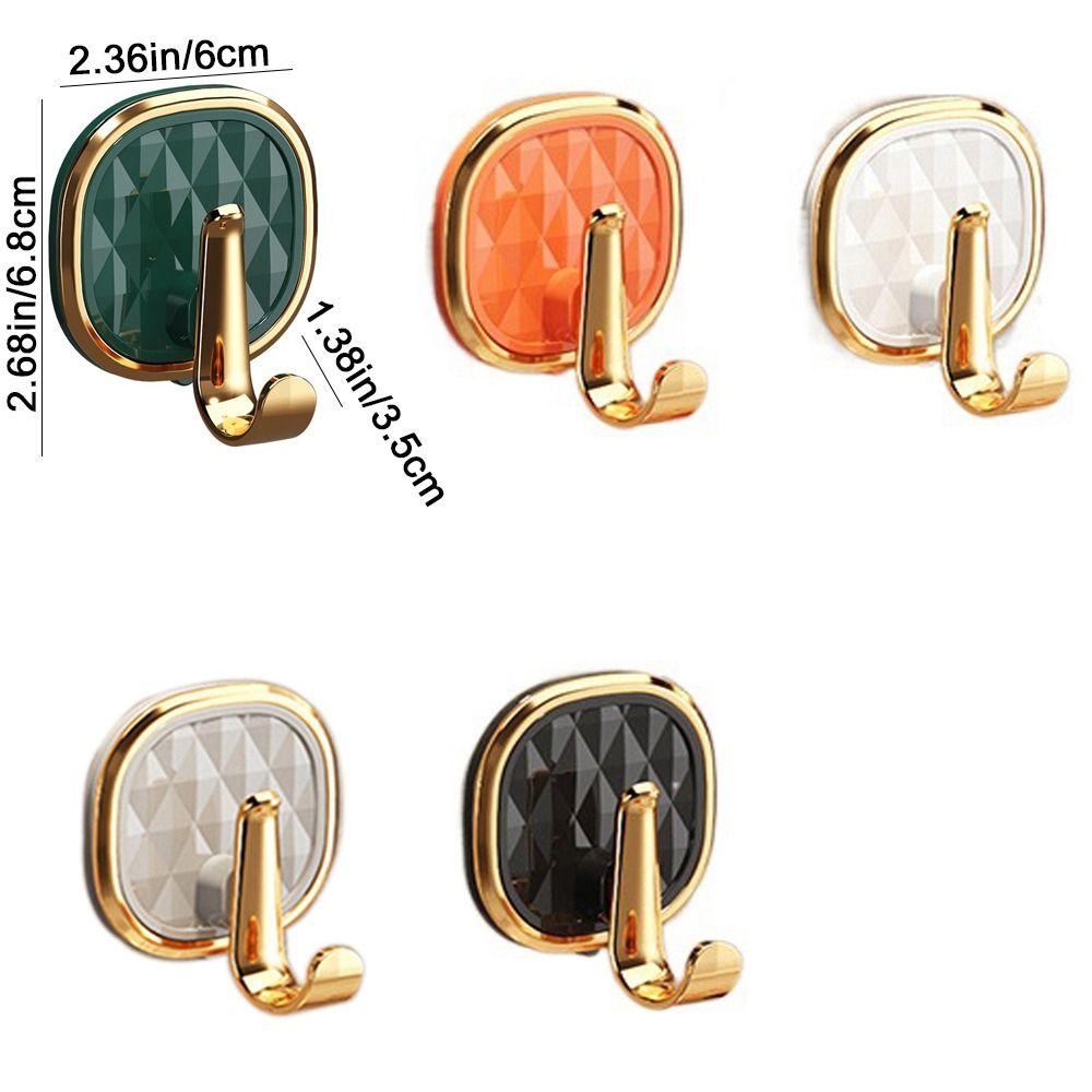 Light Luxury Plastic Hook Sticky Hook Free Punching No Trace Strong Backpack Hook Kitchen Hook Clothes Wholesale Hook
