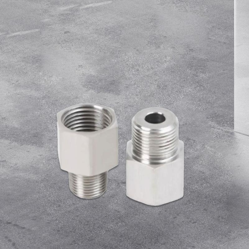 Pack Of 2 Steel NPT Threaded Adapters 3/8inch Female To 1/4inch Male Heavy Duty Pipe Fittings For Royal US Conversion