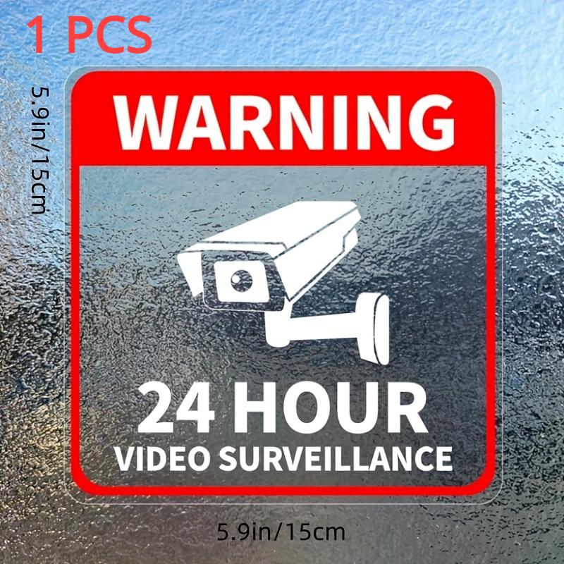 

1 шт. Наклейки для видеонаблюдения на автомобиль, солнцезащитные виниловые наклейки, круглосуточное предупреждение о камере, декор для окон автомобиля, водонепроницаемые аксессуары 15x15CM