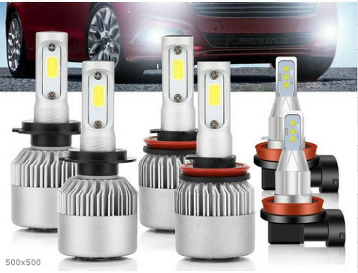 LED Scheinwerfer Kombi-Set: H11, H8, H9005, 9006, H4, H7, H13, 9007, 880, 881