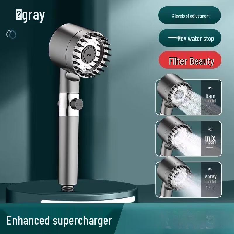 Langzhiwen Pressurized Handheld Filter Shower Head