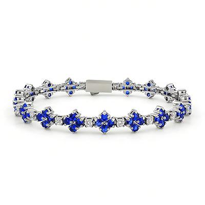 Iced Out Two Tone CZ 316L Stainless Steel Tennis Bracelet Spring Clasp Anti Tarnish Waterproof Hip Hop Jewelry for Women