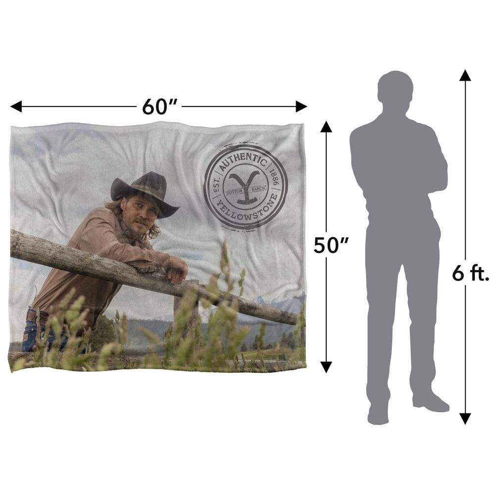 Yellowstone On The Fence Silky Kayce Dutton Supersoft Blanket