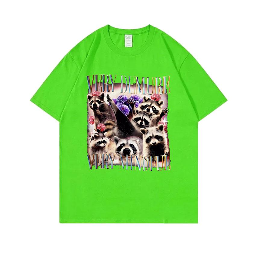 

Очень скромные Очень внимательные Еноты Смешная футболка-мем Мужская Женская Повседневная Оверсайз Футболка с коротким рукавом Мужская Модная Брендовая Футболка 4XL