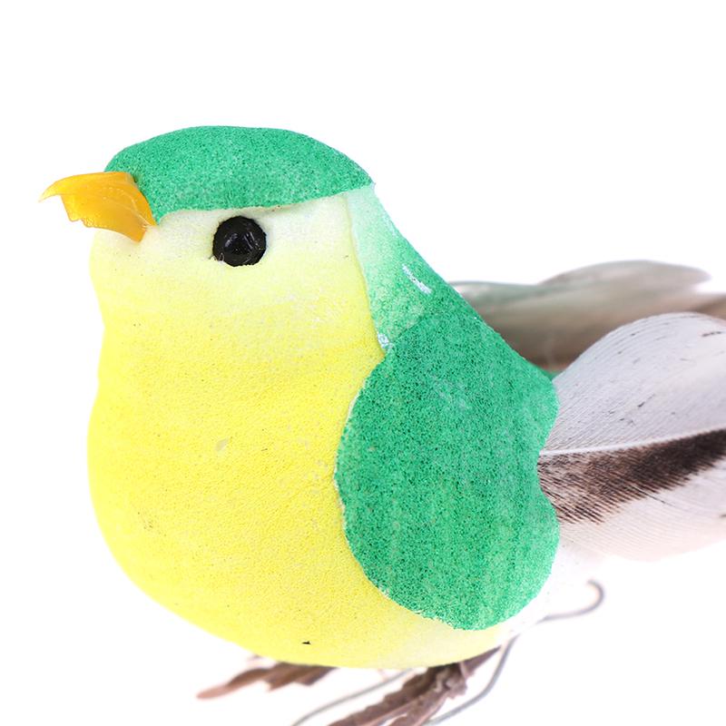 1X falešná simulace ptáků s umělým peřím Dove Feather Decor Decoration Ornament