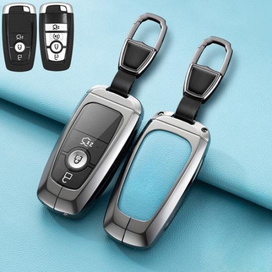 Zinc Alloy TPU Leather Car Key Case Cover For Lincoln Corsair Nautilus Aviator