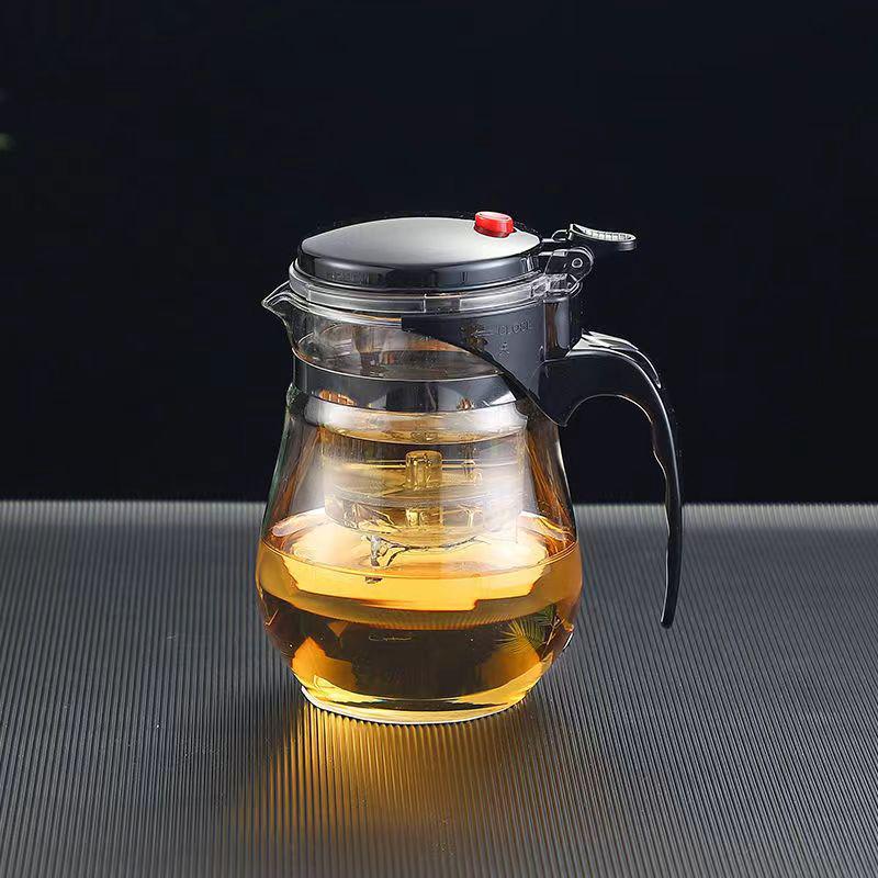 Heat-Resistant Multi-Use Teapot with Filtration - Customizable Logo for Gift or Tea Ceremony
