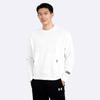 Under Armour Solid Knit Crew Neck Casual Sport Sweatshirt Men Tops White 1377172-100