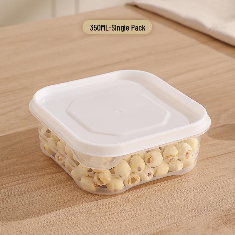 Food Grade Transparent Plastic Square Grain Storage Jar