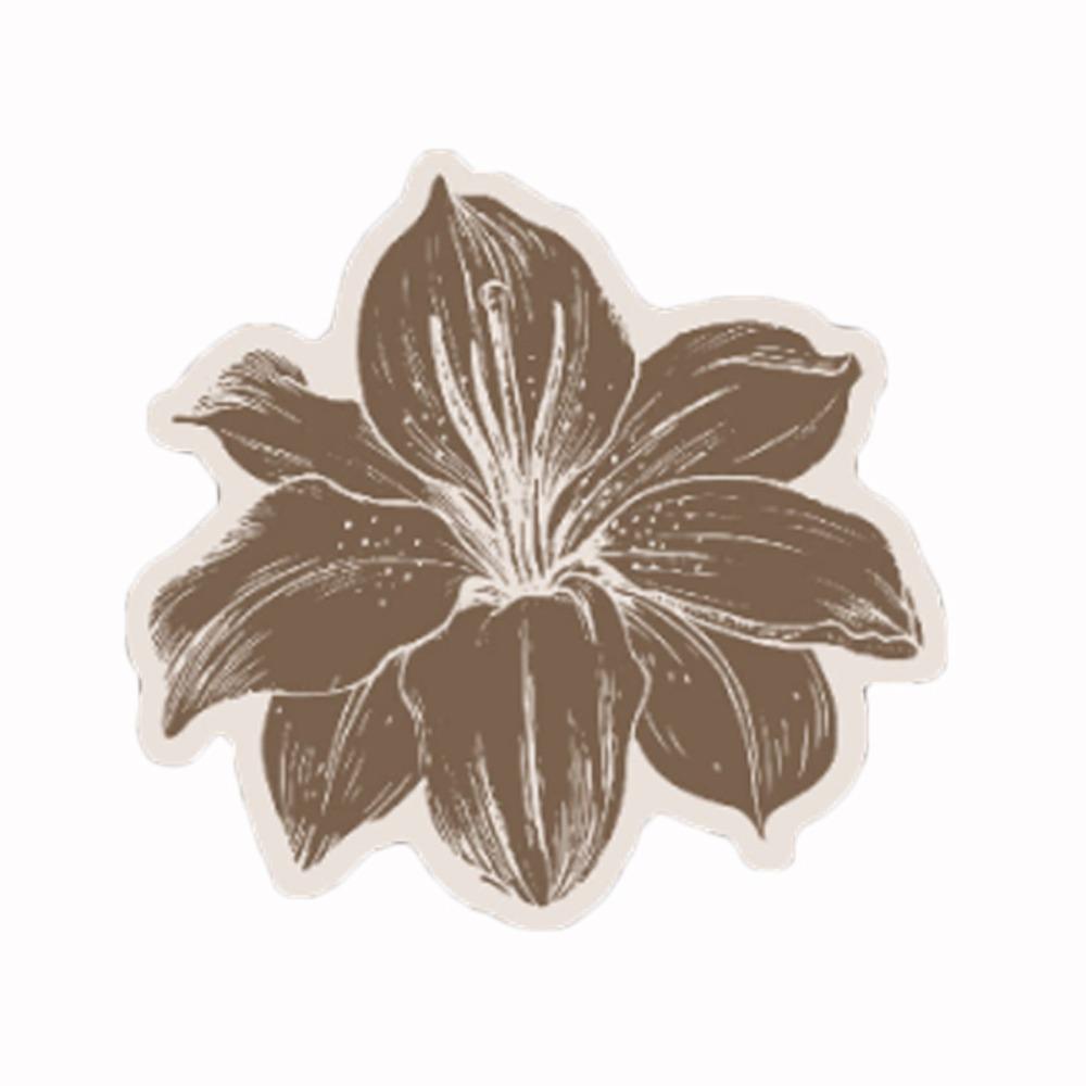 

Heat-Resistant Flower Kitchen Drying Mat Non-slip Tableware Pad Table Mat Placemat Home 40CM кофейный