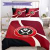 Sheffield United Football Bedrucktes 3-teiliges Bettwäscheset, Bequemes hautfreundliches Schlafzimmer-Bettbezug-Set