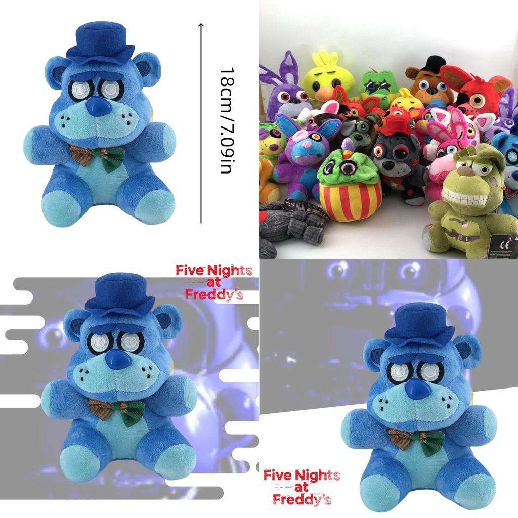 18cm Midnight Bear Plush Toy Super Soft Short Plush Stuffed Animal Cartoon Style Ideal Game Accessory