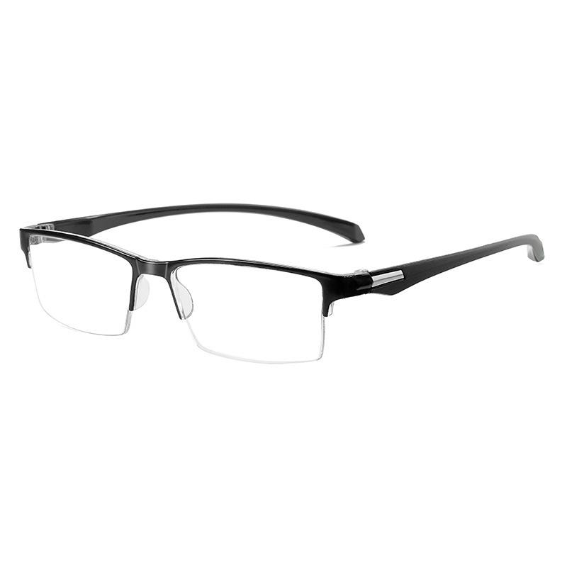 

High Definition Reading Glasses Anti-Blue Light Ultra-Light Fashion High-End Frameless Business Middle-Aged And Elderly Reading Glasses Men And Women anti-blue light +100 degrees чёрный