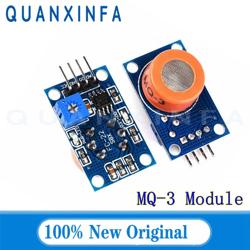 2 STUKS MQ-2 MQ-3 MQ-4 MQ-5 MQ-6 MQ-7 MQ-8 MQ-9 MQ-135 Sensor Module Detecteert Rook methaan vloeibaar gas sensor module Arduino DIY