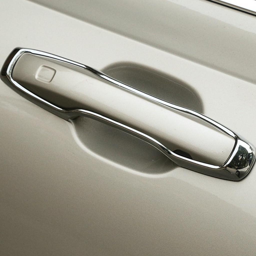 4Pcs Chrome Exterior Side Door Handle Frame Cover Ring Trim for XC60 2018-2022,for XC90 2016-2022,for Volvo S90 2017-2022, for V90 2017-2021
