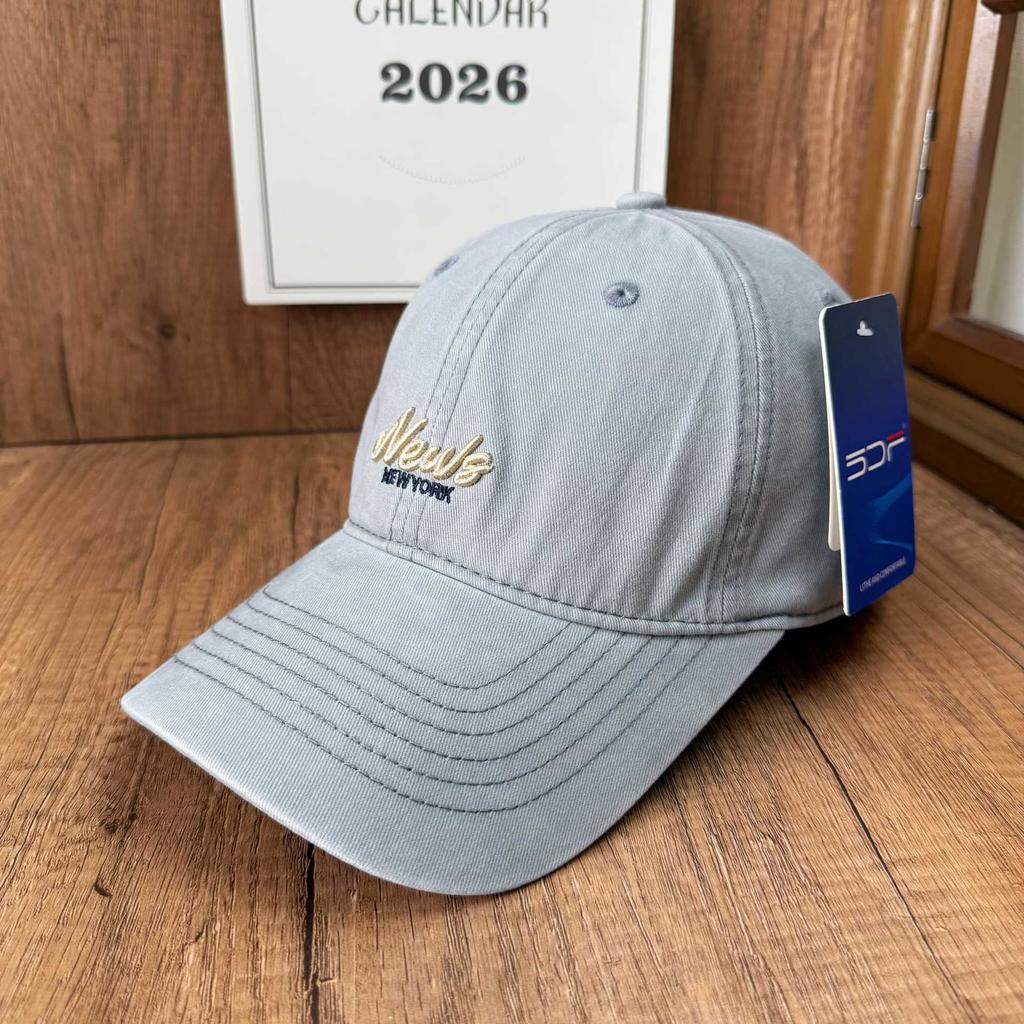 Daily cap washed old English embroidery baseball cap street travel retro style men and women tide
