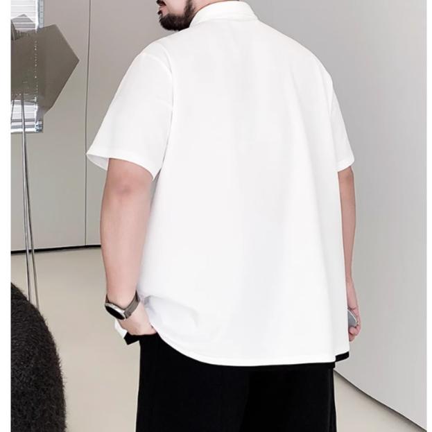 Premium Sense of Fashion Versatile Wicking Soft Quality Breathable Men's Loose Polo Shirt Wrinkle Casual Sports Short-sleeved Neck Shirt