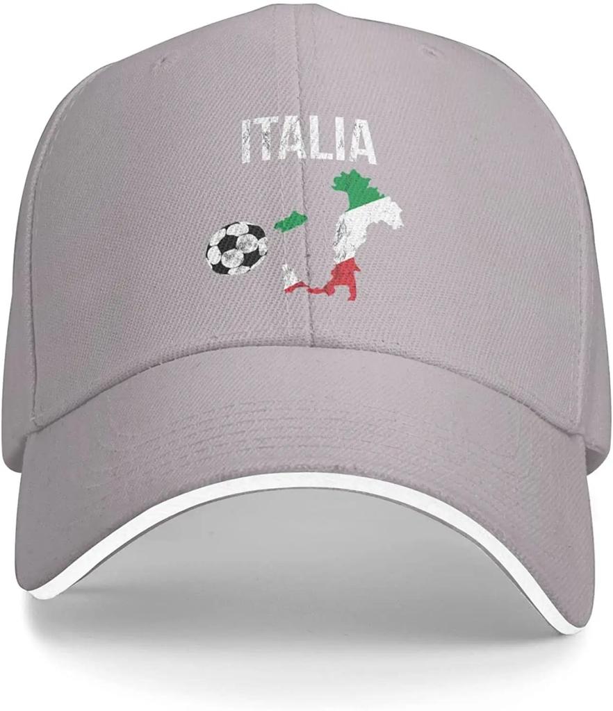 Italien Italien Italienische Flagge Fußball Klassiker Dad Hat Baseballkappe Verstellbar Polo Trucker Unisex Stil Kopfbedeckung