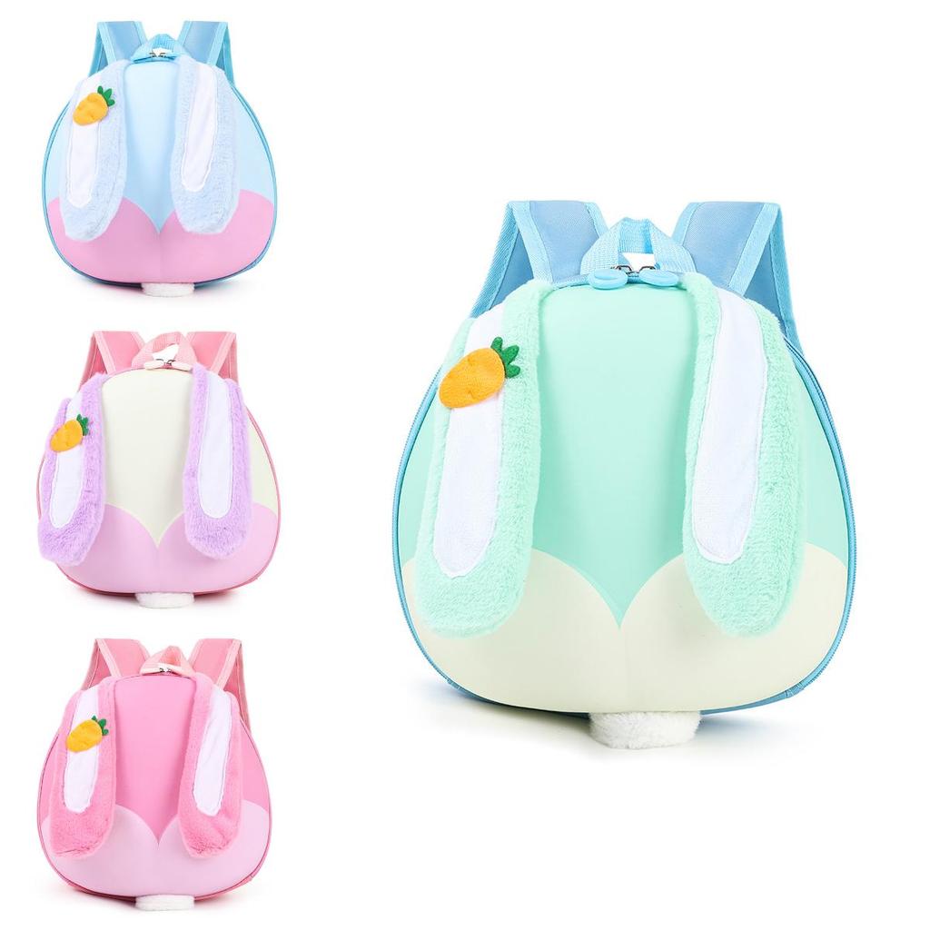 Childrens Cartoon Bunny Ears Backpack With Lightweight Pvc Material For School Education