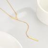 LIKGREAT Multi Layers Bar Coin Pendant Necklace Moon Star Cross Neckchain for Women Stainless Steel Chain Choker Jewelry NotFade