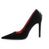 Neue rote Sohle Zepter High Heels Damen dünne Absätze spitz wasserdicht Tisch schwarz sexy königliche Schwester Stil Einzel Schuhe