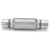 2.25x12in Woven Exhaust Repair Flexible Pipe Bellows Flex Joint 57mm Stainless Steel for Car