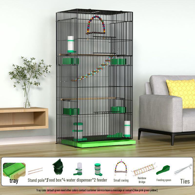 Large Parrot & Bird Cage for Budgies, Peonies, Wrens, Starlings & More
