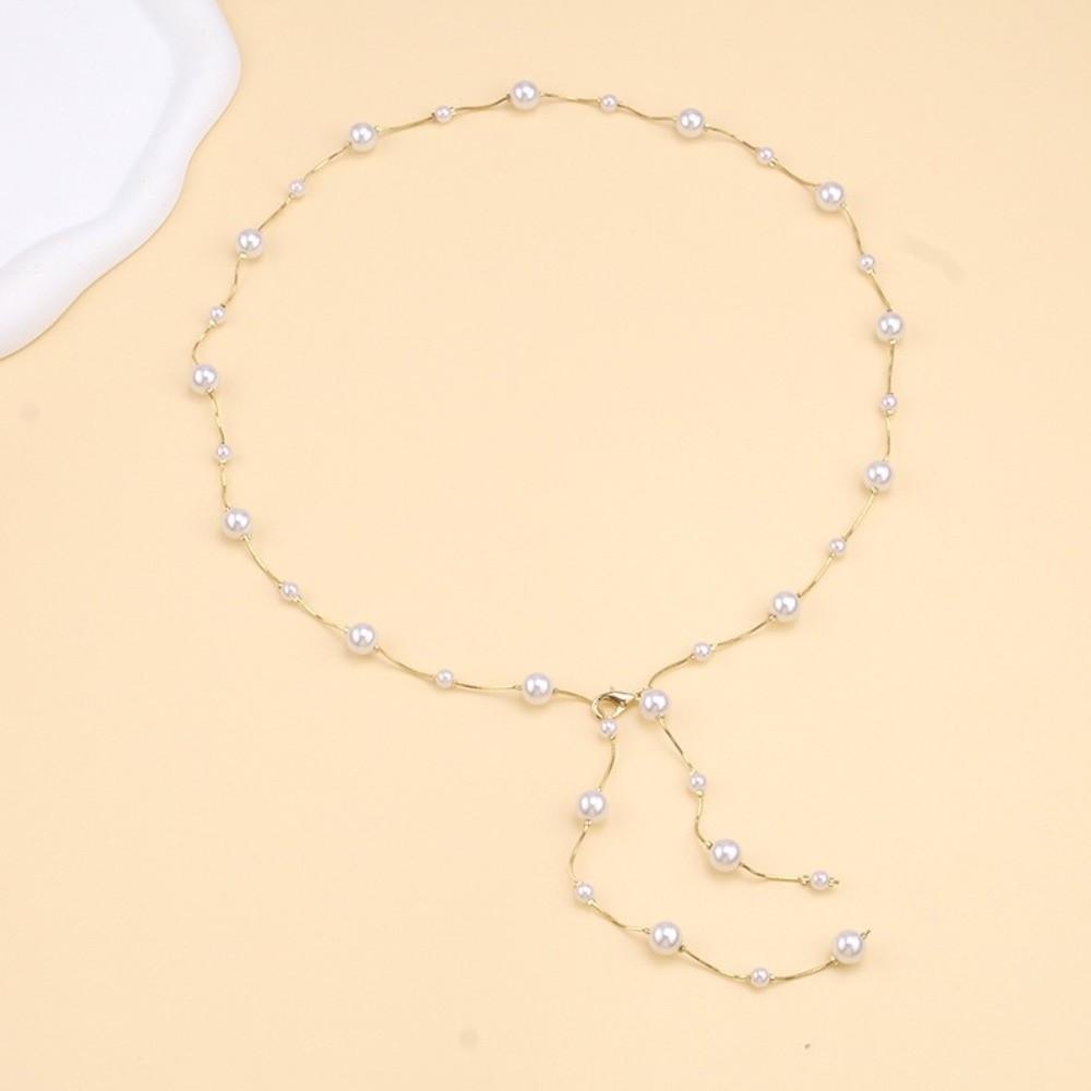 Dress Accessory Belly Chain Adjustable Hip Chain Fashion Pearl Waist Chains  for Women