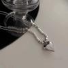 Cold wind niche square splicing pendant titanium steel necklace men's and women's high-end sweater chain tide stacking wear