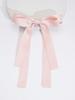Korean Ballet Style Ribbon Bow Hair Clip with Tassels - Large Double Layer Duckbill Clip Headwear for Girls.