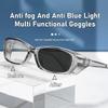 New Color Changing Anti Fog Goggles Blue Light Blocking Glasses UV Protection Glasses Anti-saliva Dust-proof for Men Women