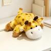 Kawaii Plush Animal Cartoon Panda Tiger Giraffe Turtle Stuffed Doll Refrigerator Sticker Creative Home Decoration Children Gift