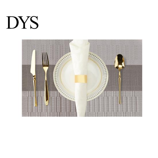Eco-friendly Placemats PVC Heat Resistant Table Mats for Dining Durable Simple Waterproof Washable Kitchen Tableware Tabletop Protection