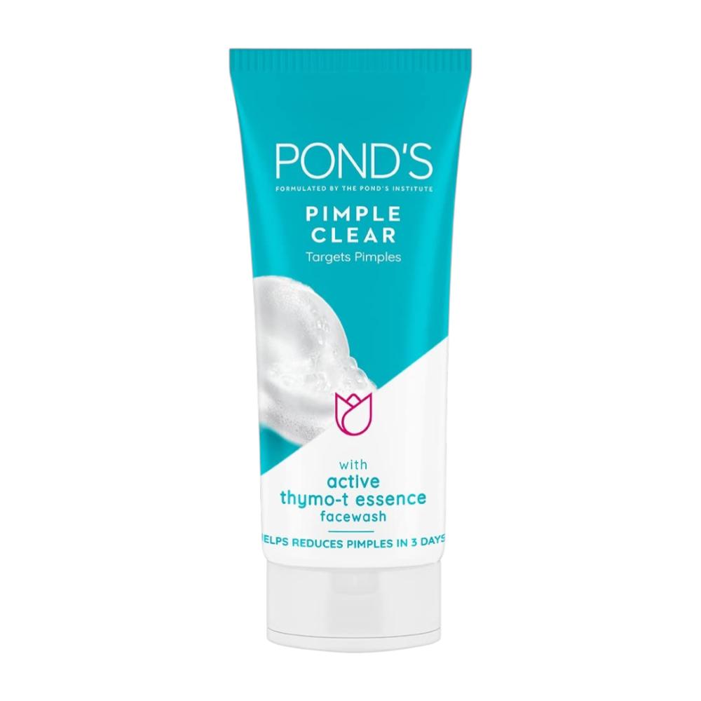 

Pond s Pimple Clear Face Wash For Glowing Skin 100g With Thymo-T Essence For Oily Skin, Clears Pimples Fast, Deep Cleanser Pack Of 1