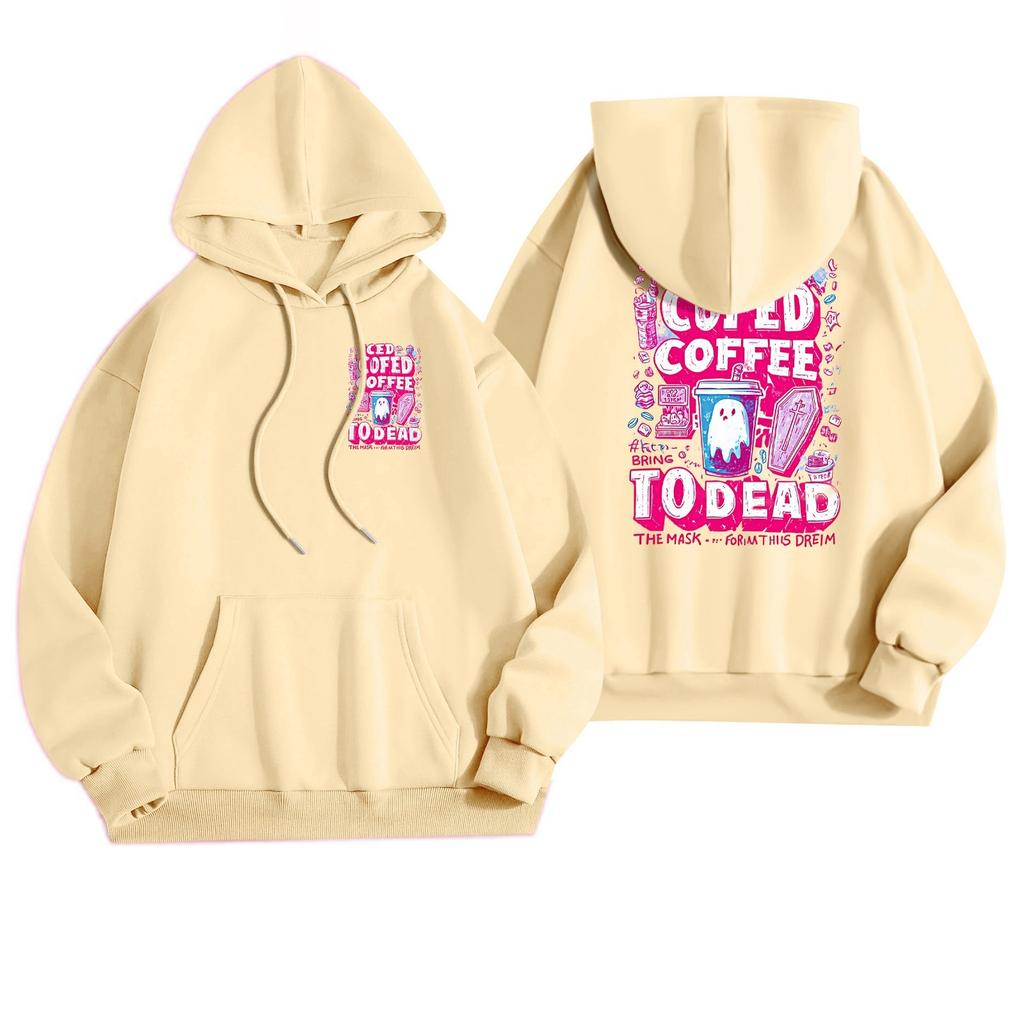 Women's Casual Fashion Halloween Printed Leisure Hooded Sweatshirt With Pockets