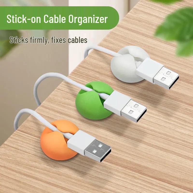 Desktop Cable Organizer: Samoprzylepny klips do organizacji przewodów i danych