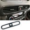 For Hyundai Kona 2018-2022 Carbon Fiber Center Air Outlet Vent Cover Trim