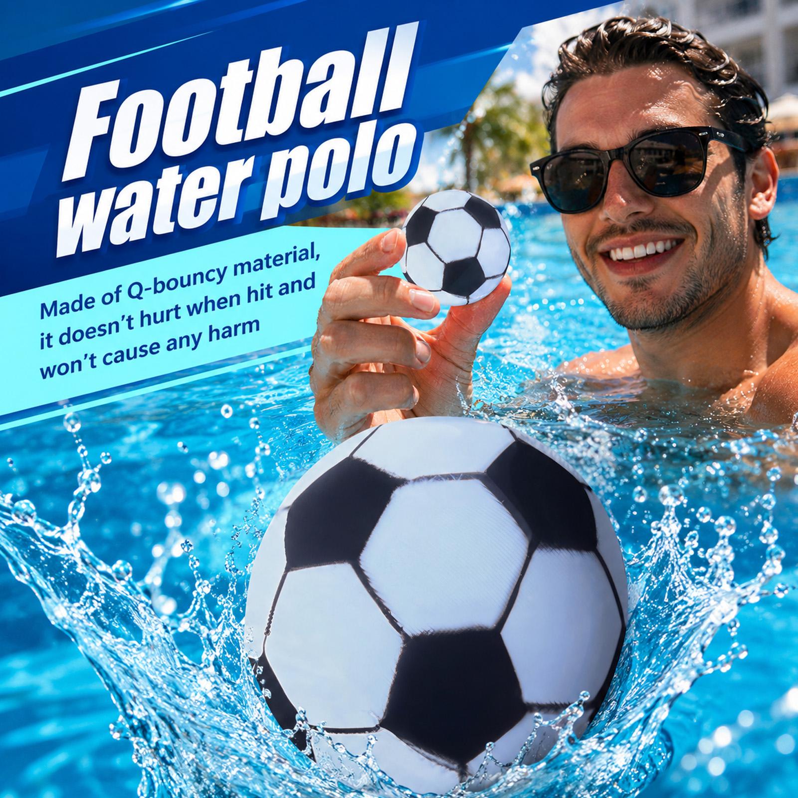 5.5cm Bouncy Soccer Ball Toy Pool Beach Play Ball for Kids One Size