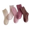 Kids Simple Crew Socks Plain Ankle Socks Breathable Booties Socks Calf Socks