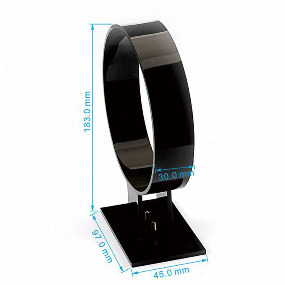 Transparenter/schwarzer Haarband-Ausstellungsständer, Acryl-Kopfbedeckungs-Aufbewahrungsregal, Stirnband-Halter, Haarband