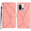 For OnePlus 13T 5G Case Skin Touch Lines Imprinted PU Leather Flip Phone Cover