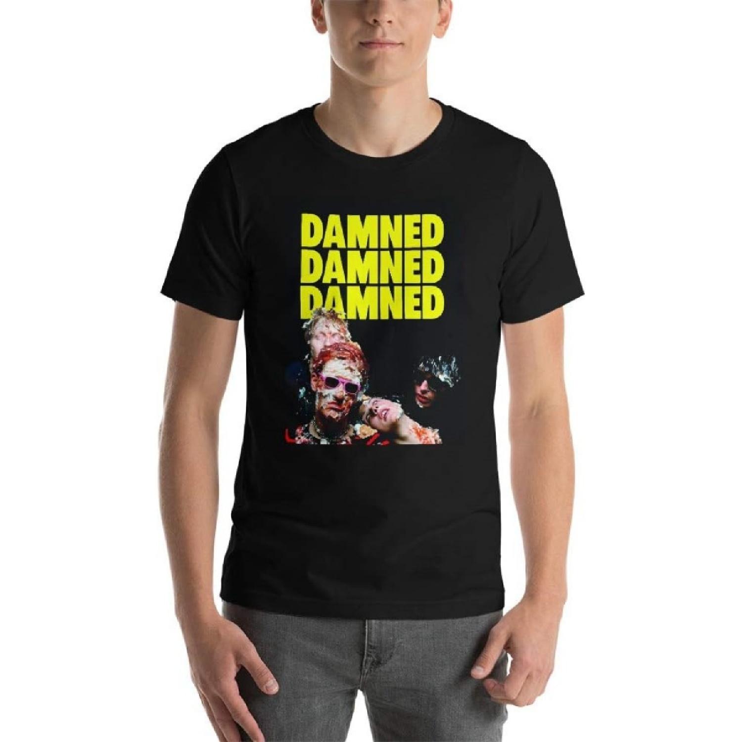 The Damned Tee Shirt Short-Sleeve Unisex Punk Rock Bands T-Shirt XXXXXL разноцветный