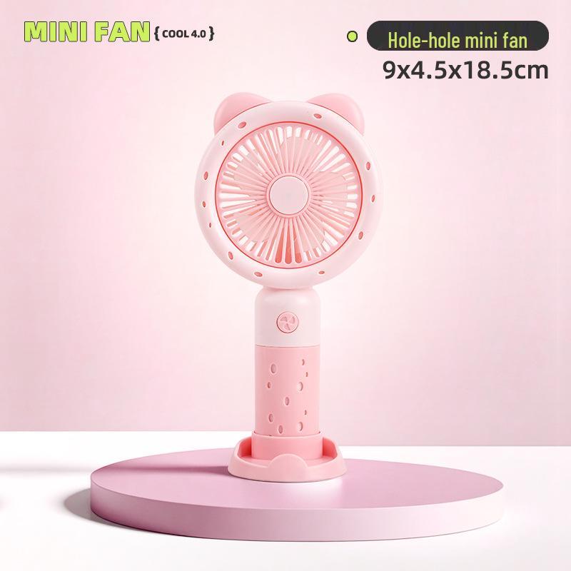 Portable Mini Cartoon Flower USB Desk Fan - Student Gift